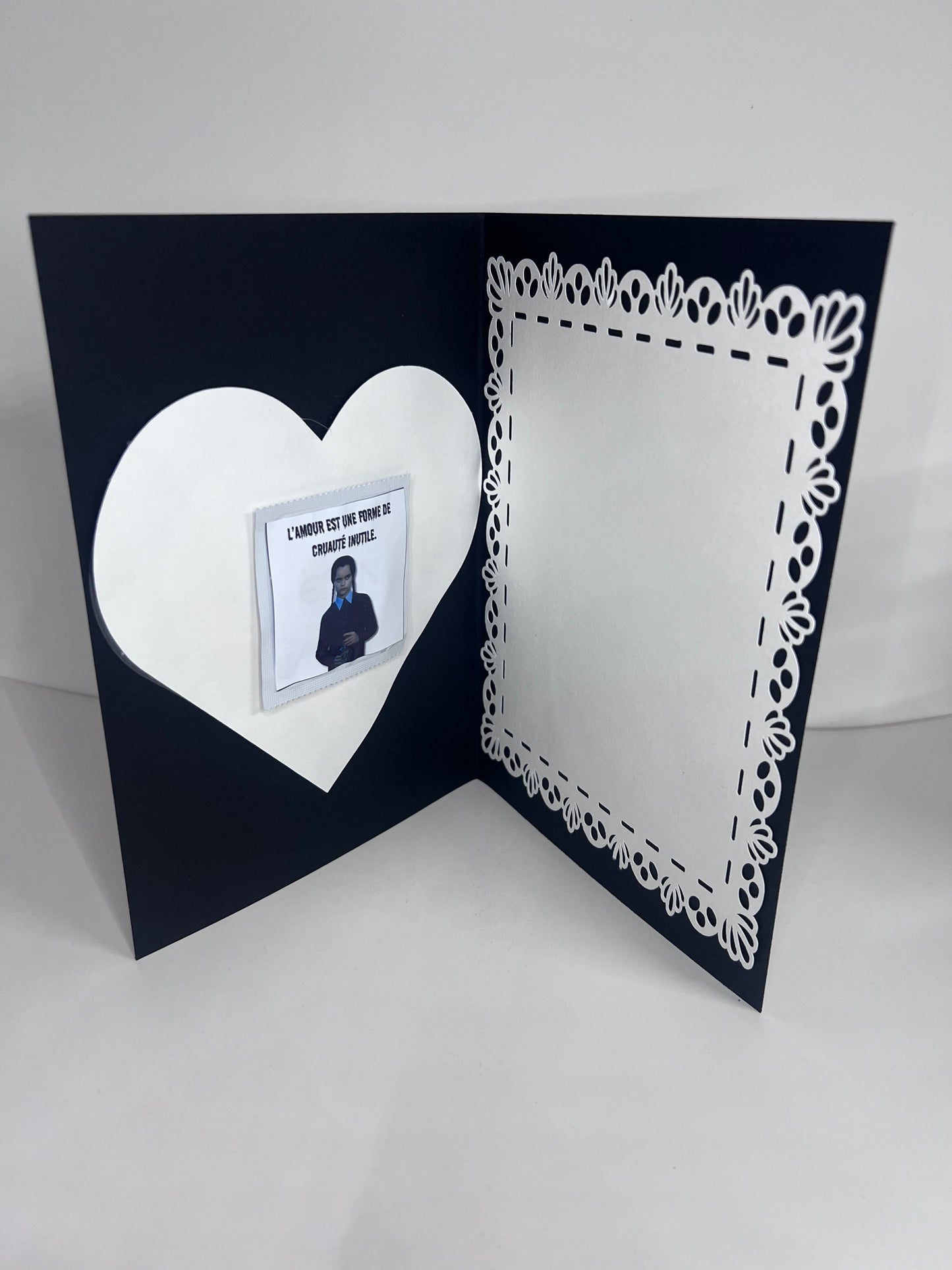 CARTE ST VALENTIN ADDAMS LF DESIGNS