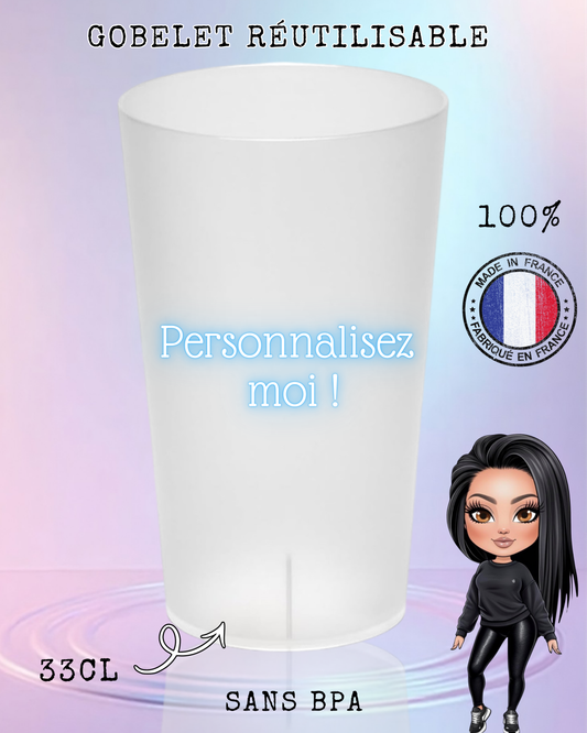 GOBELET PERSONNALISÉ 33CL🥤