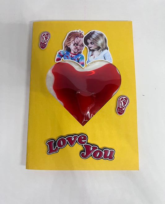 CARTE SAINT VALENTIN CHUCKY 🩸 LF DESIGNS