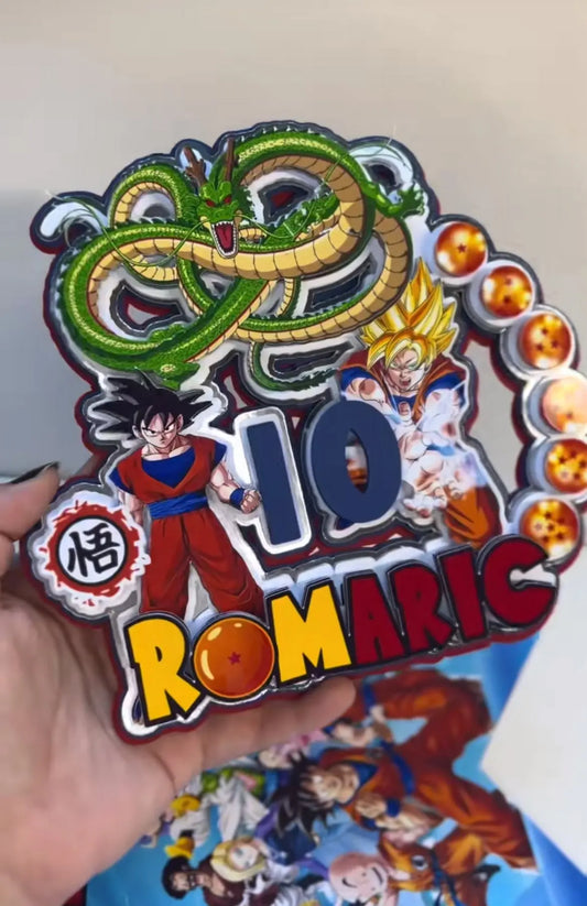 Topper cake dragon ball z LF DESIGNS